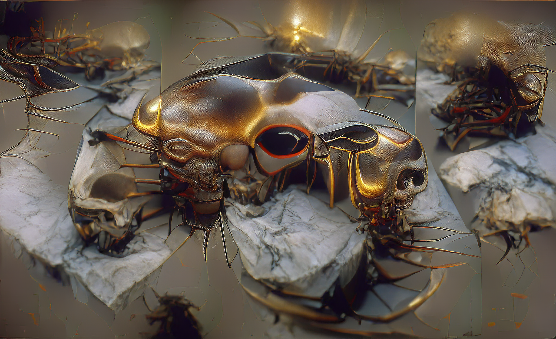 The Tarnished Skull of an Ancient Insect God
