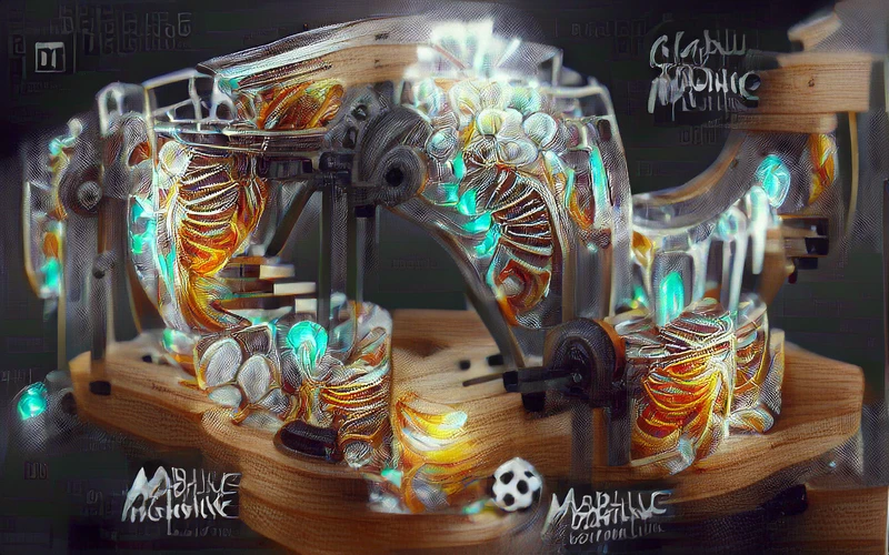 Glowing Glass Marble Machine