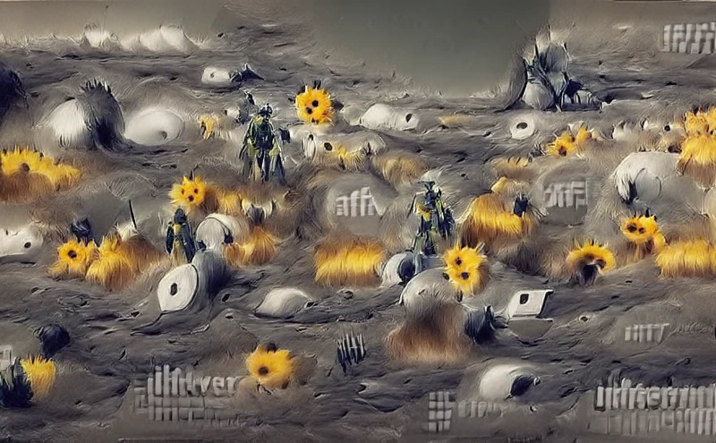 A Field of Sunflowers on the Moon