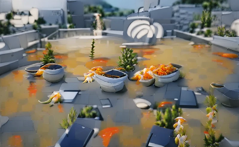 Koi Pond Rooftop Gardens